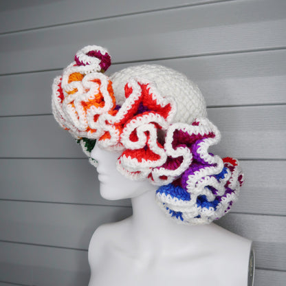 Your Inner Artist: The "Chromatic Wave" Ruffle Hat