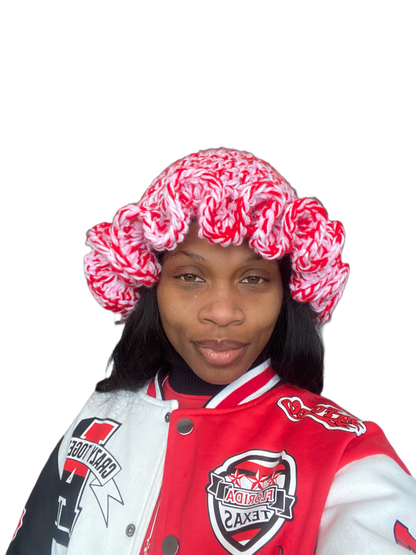 Strawberry Milkshake Ruffle Hat