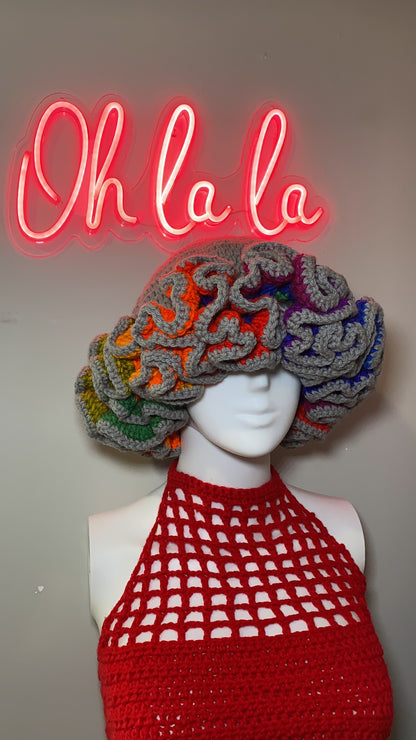 50 Shades of Art Ruffle Hat