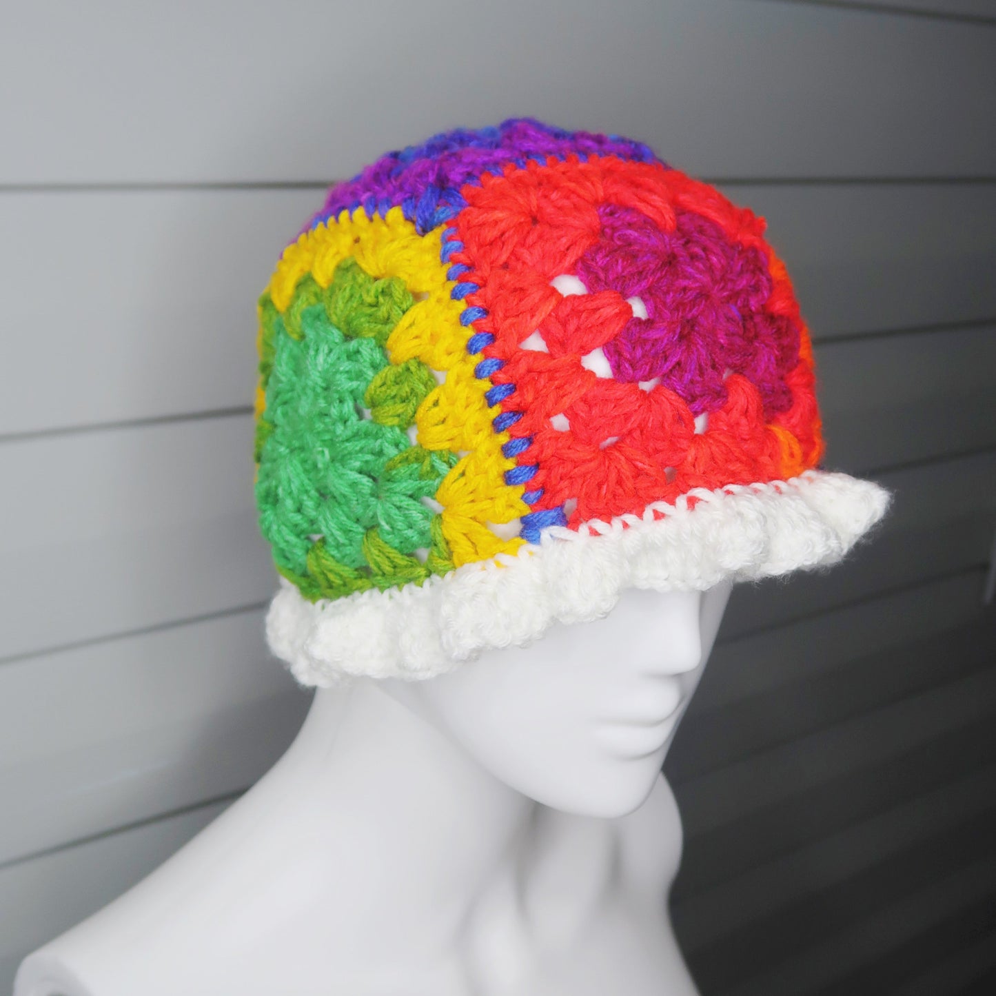 Bad Gyal Granny Square Bucket Hat