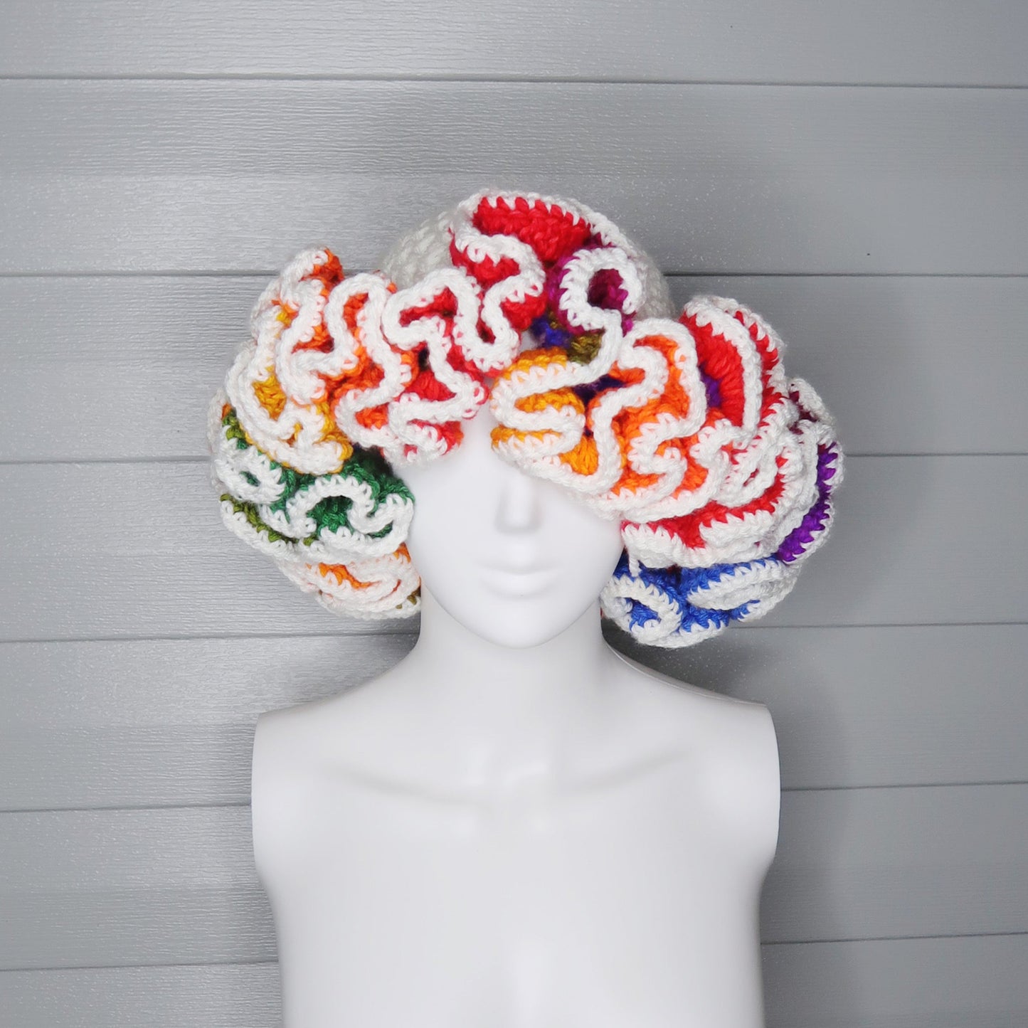 Your Inner Artist: The "Chromatic Wave" Ruffle Hat
