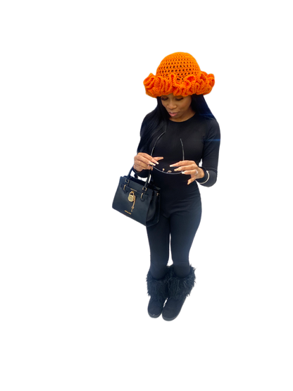 Classic Ruffle Crochet Hat