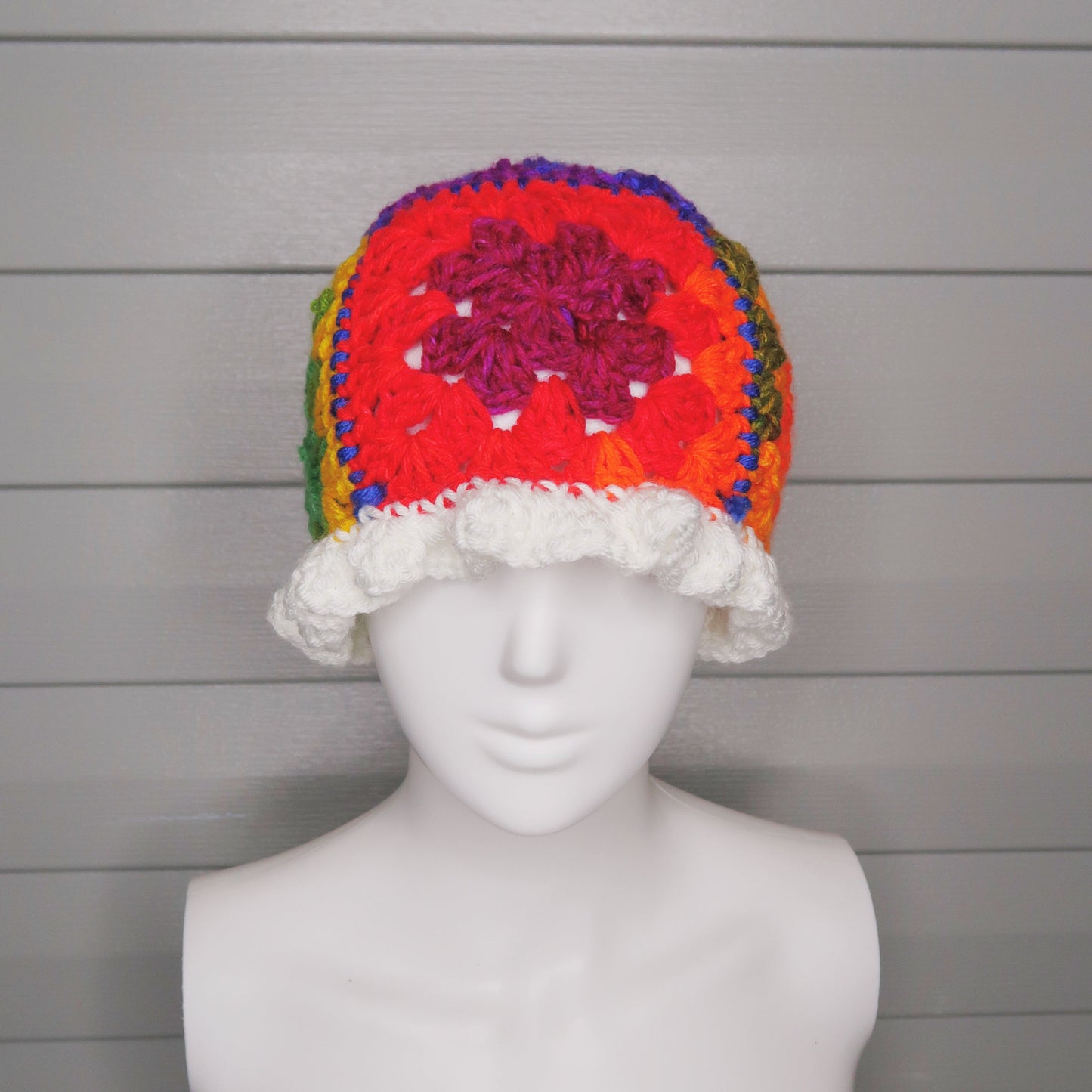 Bad Gyal Granny Square Bucket Hat