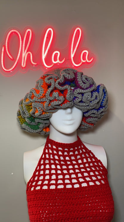 50 Shades of Art Ruffle Hat