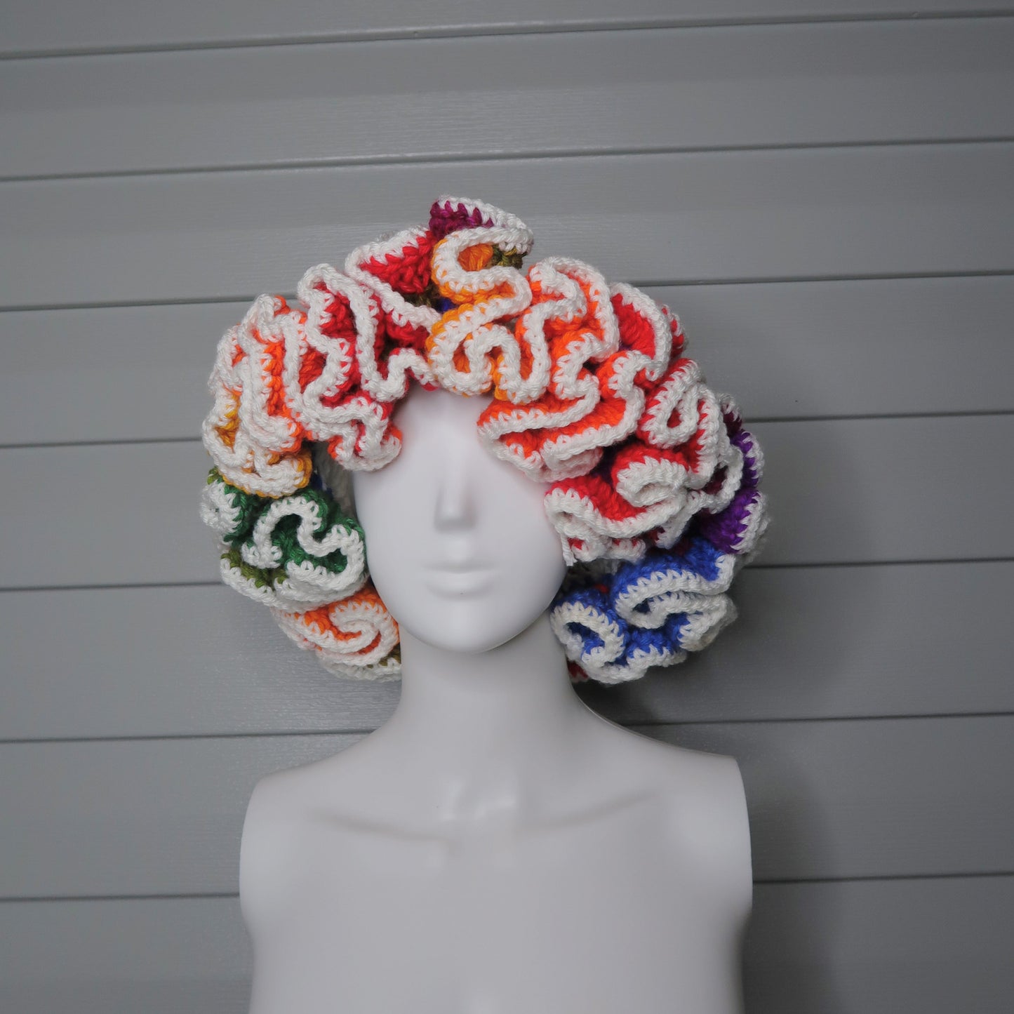 Your Inner Artist: The "Chromatic Wave" Ruffle Hat