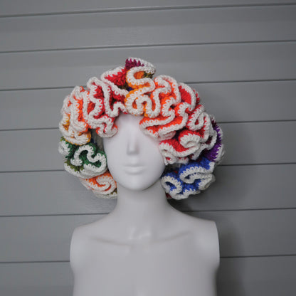Your Inner Artist: The "Chromatic Wave" Ruffle Hat