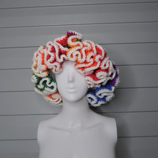 Your Inner Artist: The "Chromatic Wave" Ruffle Hat