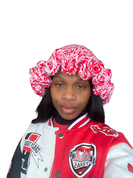 Strawberry Milkshake Ruffle Hat