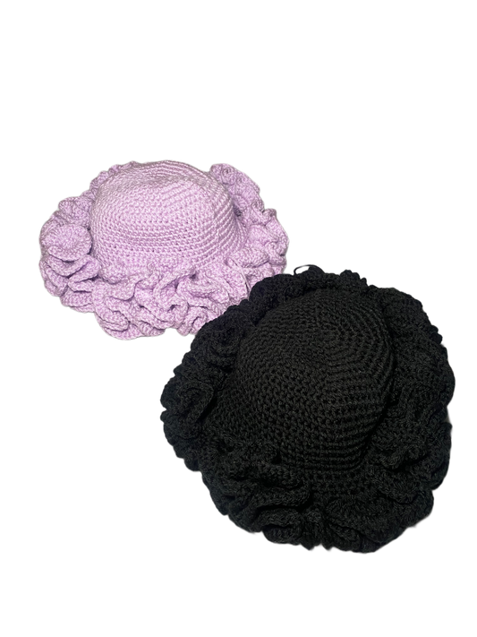 Classic Ruffle Crochet Hat