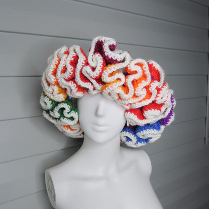 Your Inner Artist: The "Chromatic Wave" Ruffle Hat