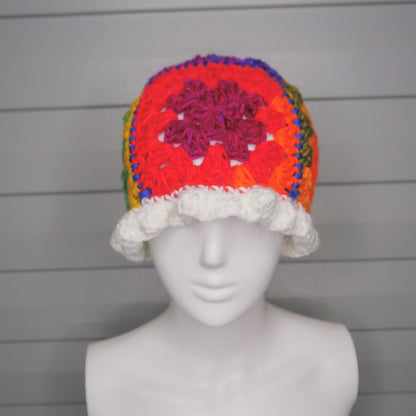 Bad Gyal Granny Square Bucket Hat